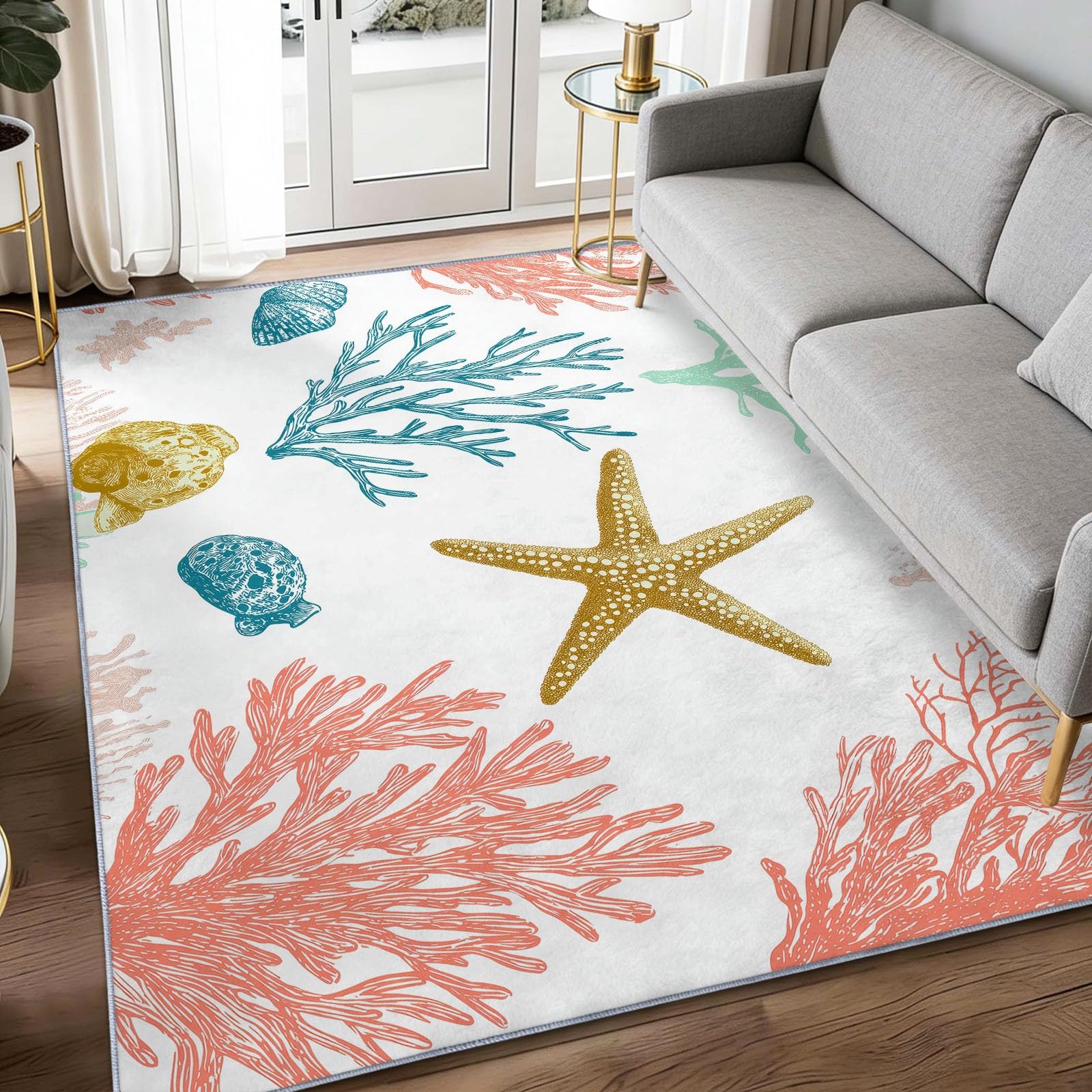 Tapis à poils courts 80x150cm super doux pour protéger vos sols
