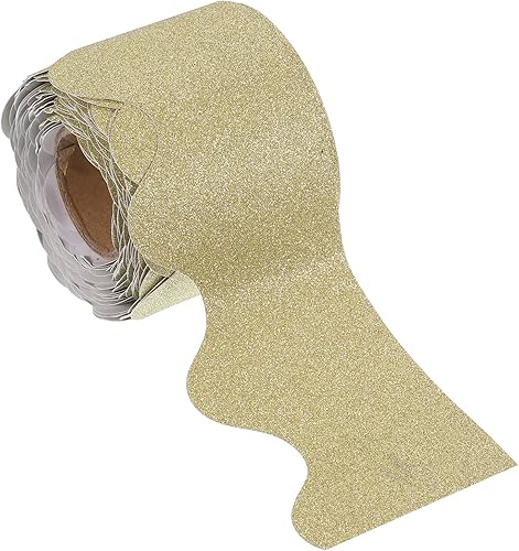 Miniatura 7 de PATIKIL Borde de tablero de anuncios de 2.3 pulgadas x 32.8 pies, tiras festoneadas para decoración de pared para taquilla, aula, póster de corcho,