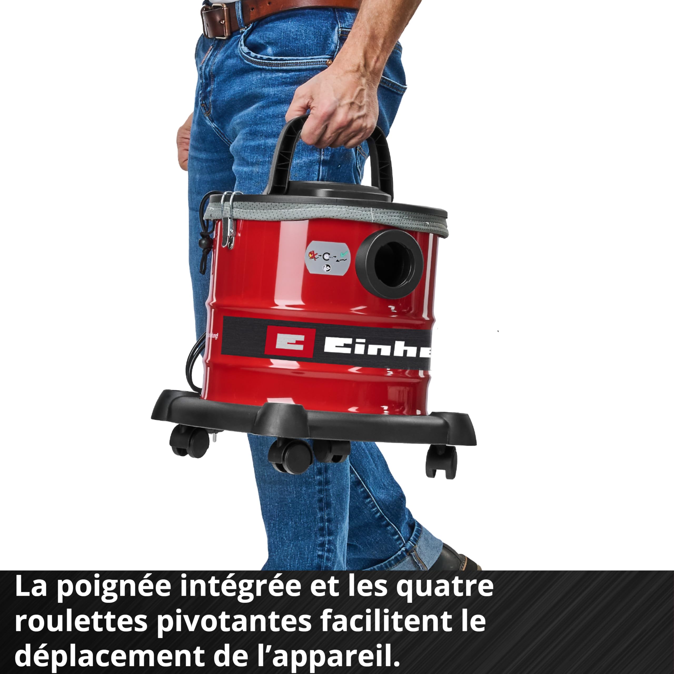 Einhell Aspirateur à Cendres TC-AV 2032 DW 850 W 175 mbar 20 l Filtre à Plis Soufflage