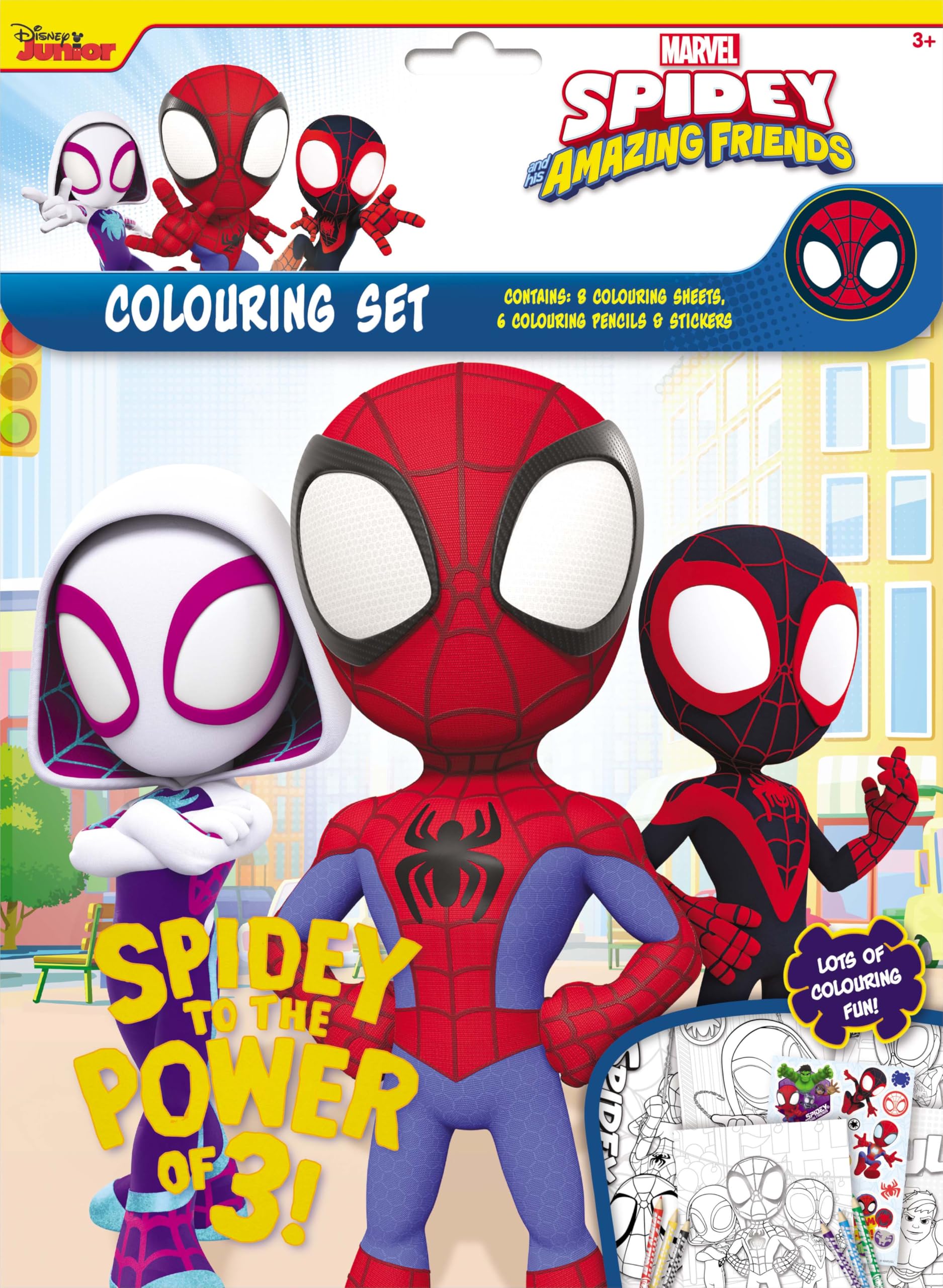 Design Group Multi Creative Kids Craft Set Spidey & Friends Colouring Set