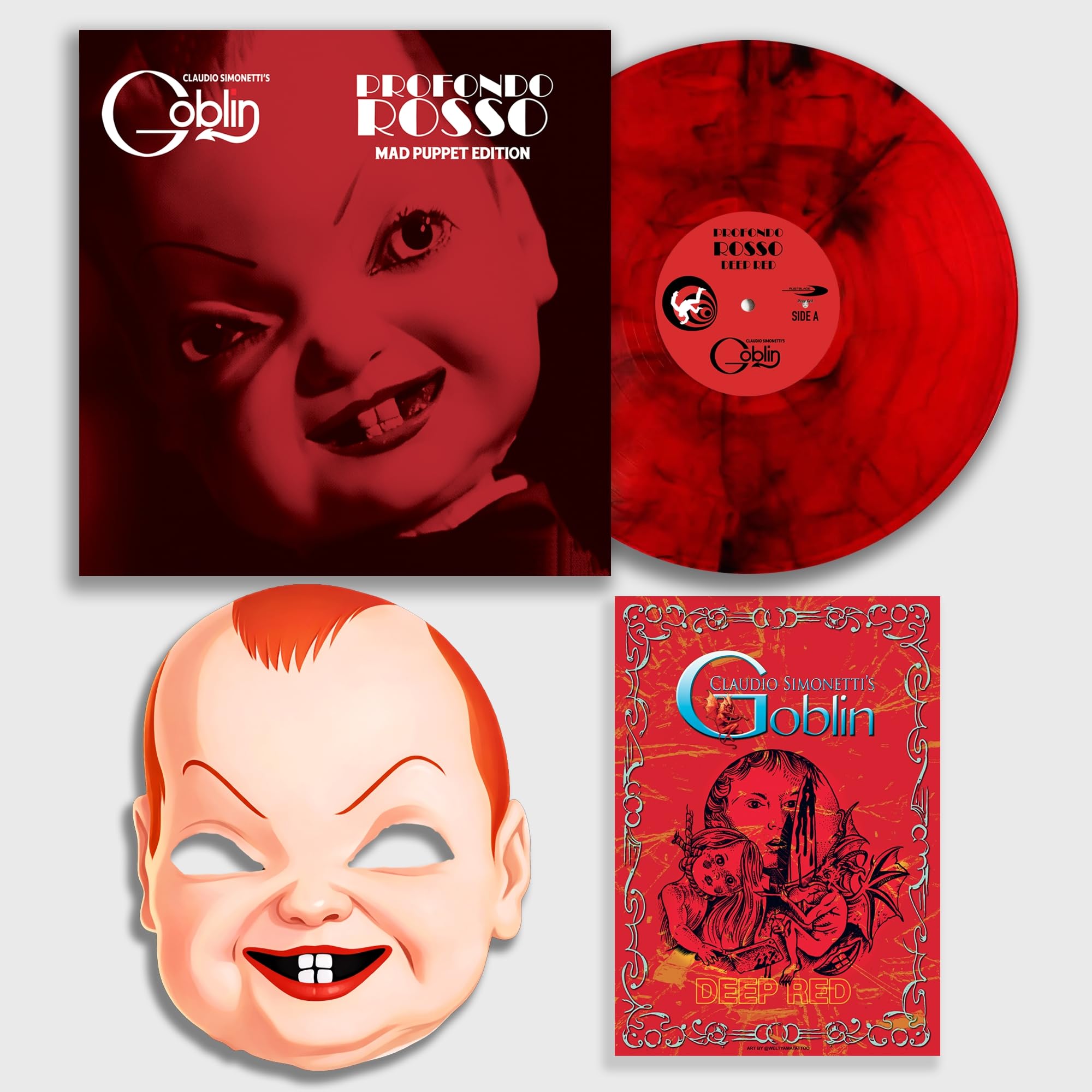 CLAUDIO SIMONETTI'S GOBLIN - Profondo Rosso (Soundtrack) - RED MARBLED VINYL LP