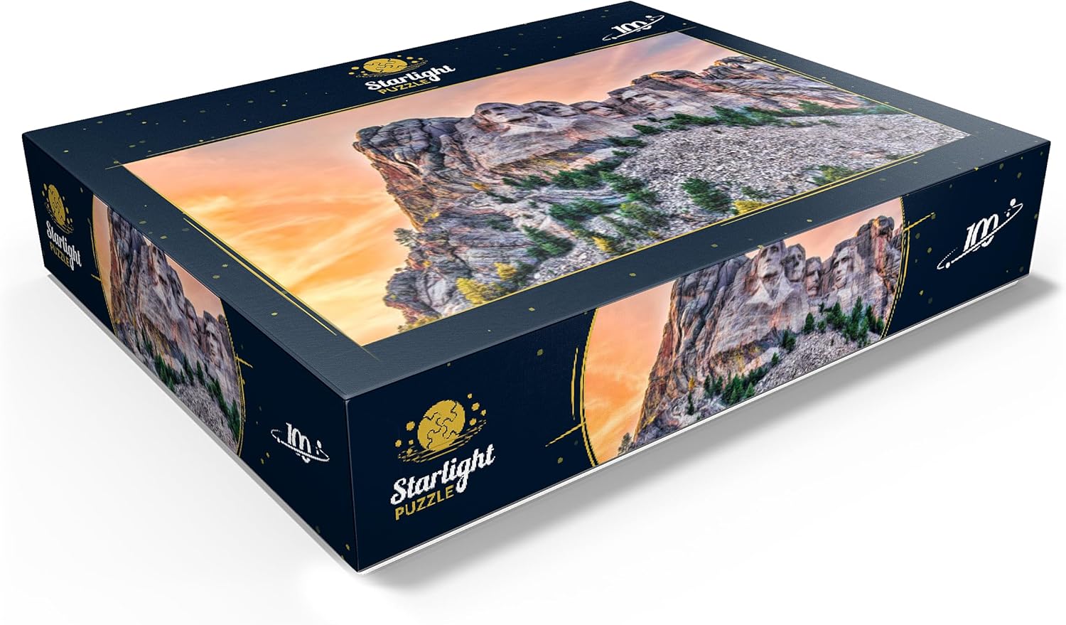 MyPuzzle Mount Rushmore National Memorial Black Hills Region South Dakota USA - Premium 100 Piece Jigsaw Puzzle for Adults