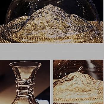 屋我平尋】ガラス 栓付瓶 デキャンタ 作家もの 屋我平尋】ガラス