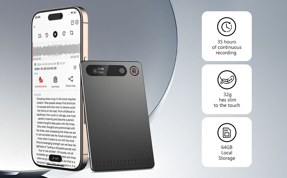 Amazon.com: AI Voice Recorder, Voice Recorder AI Technology for