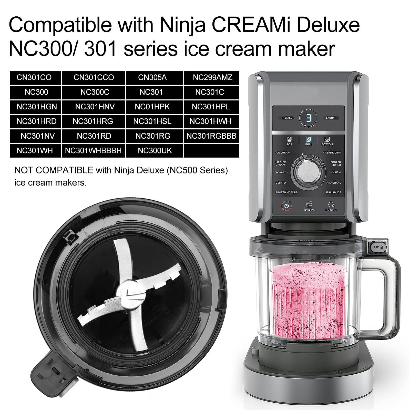 Amazon.com: Blade Replacement for Ninja Creami Replacement Parts