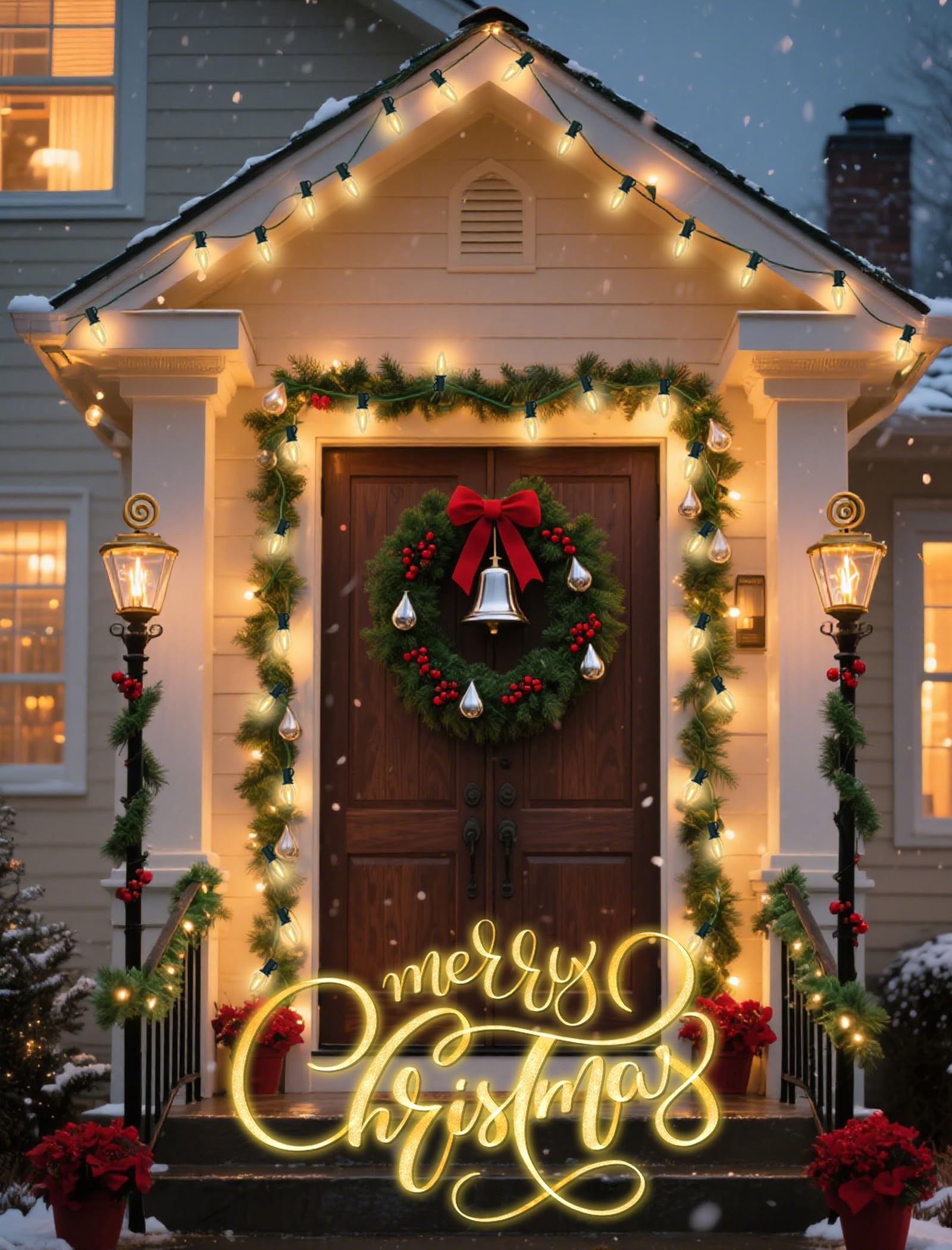 25 Pack C7 LED Warm White Christmas Light Bulbs E12 LED Replacement Bulbs for Indoor Outdoor Christmas String — view 6