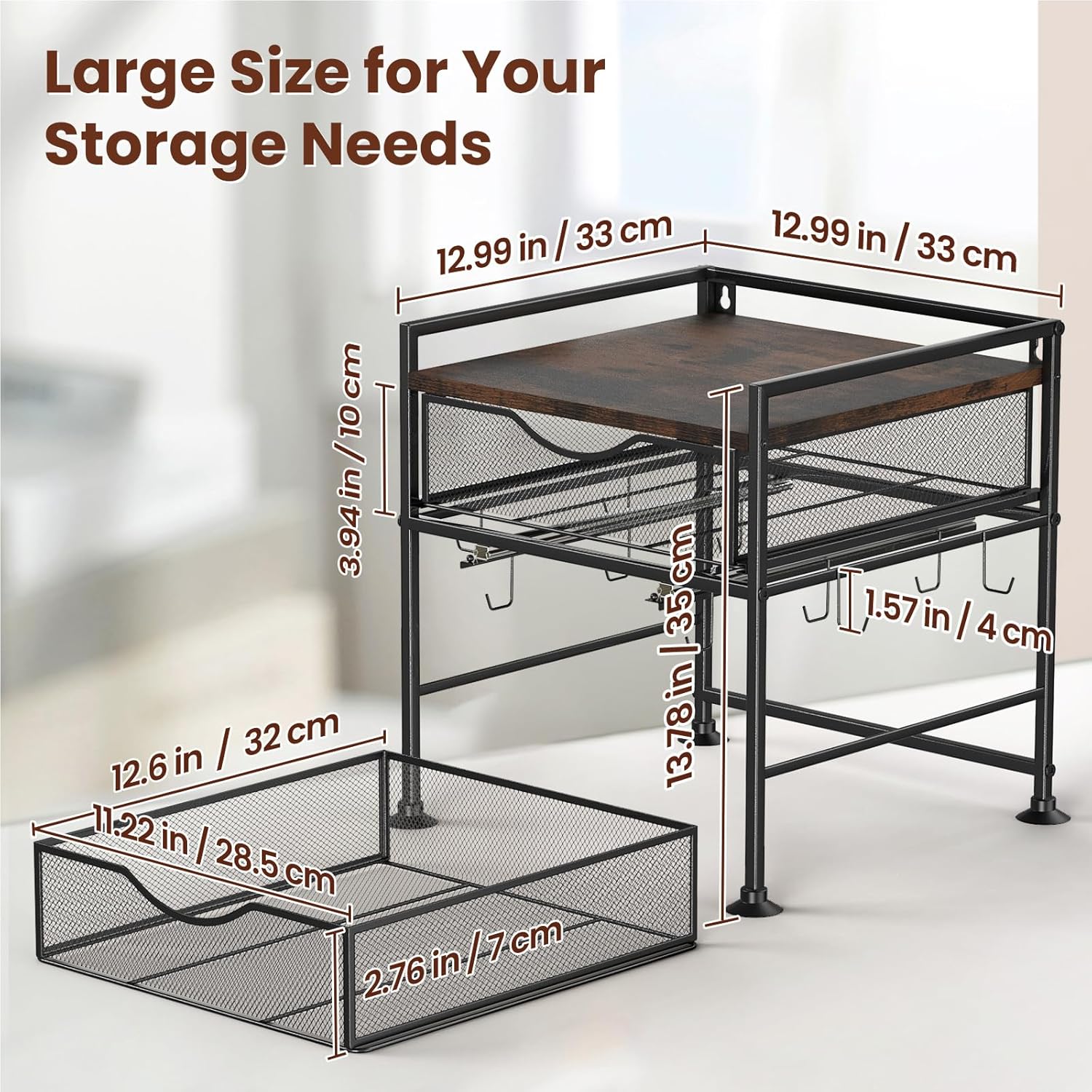 Water Bottle Organizer for Full Stanley 40 oz Tumbler with Handle, Mug Holder, Vintage Brown