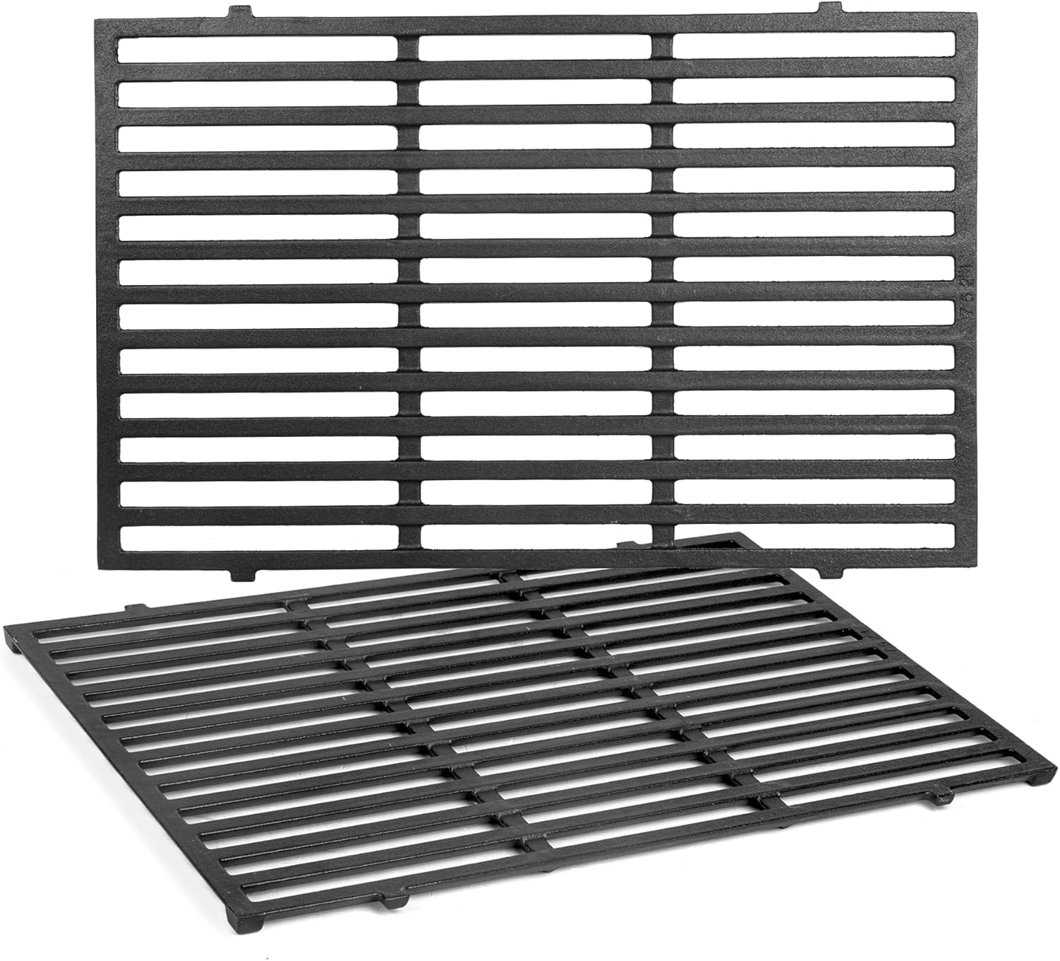 7638 Cast Iron Grill Grates, Compatible with Weber Spirit 300 Series (2007–2017 Front Control) & Spirit II 300 GS4 (2018+), Fits E-310, E-330, S-330, 17.5" x 11.9", 2-Pack