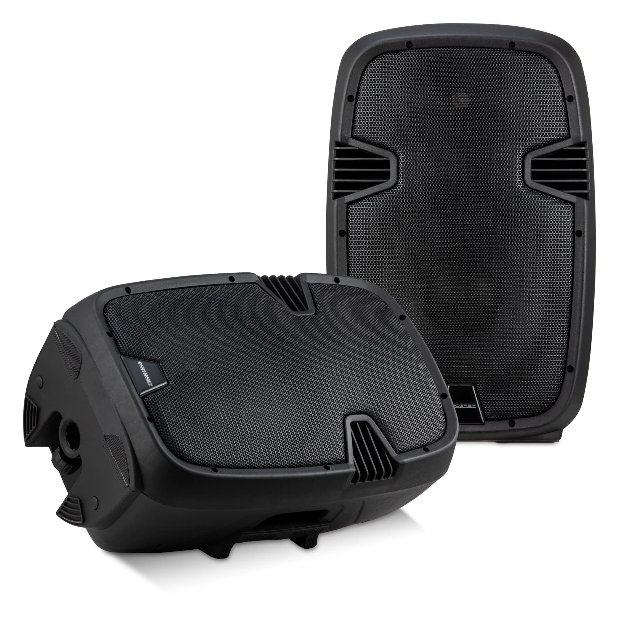 McGrey P212 MP Passiv-Lautsprecher Paar - Belastbarkeit: 120 W RMS / 600 W Peak - Widerstand: 8 Ohm - 2-Wege-System mit 12" Woofer und 1" Hochtöner - Schalldruckpegel (SPL): max. 96 dB - Schwarz