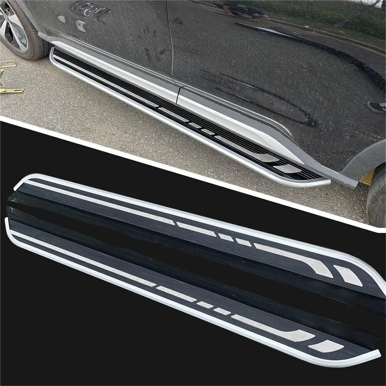 2Pcs Side Step Compatible for Chevy Captiva 2018-2024 Running Board Bar