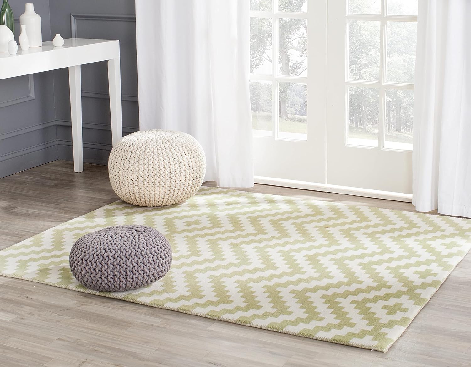 SAFAVIEH Cambridge Collection 2' x 3' Taupe / Gold CAM324X Handmade Geometric Premium Wool Accent Rug