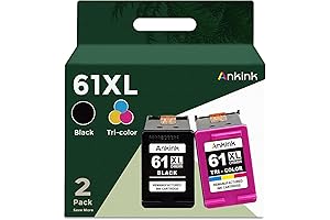 Ankink Remanufactured Ink Cartridge Replacement for HP 61XL (Black Color 2 Pack)