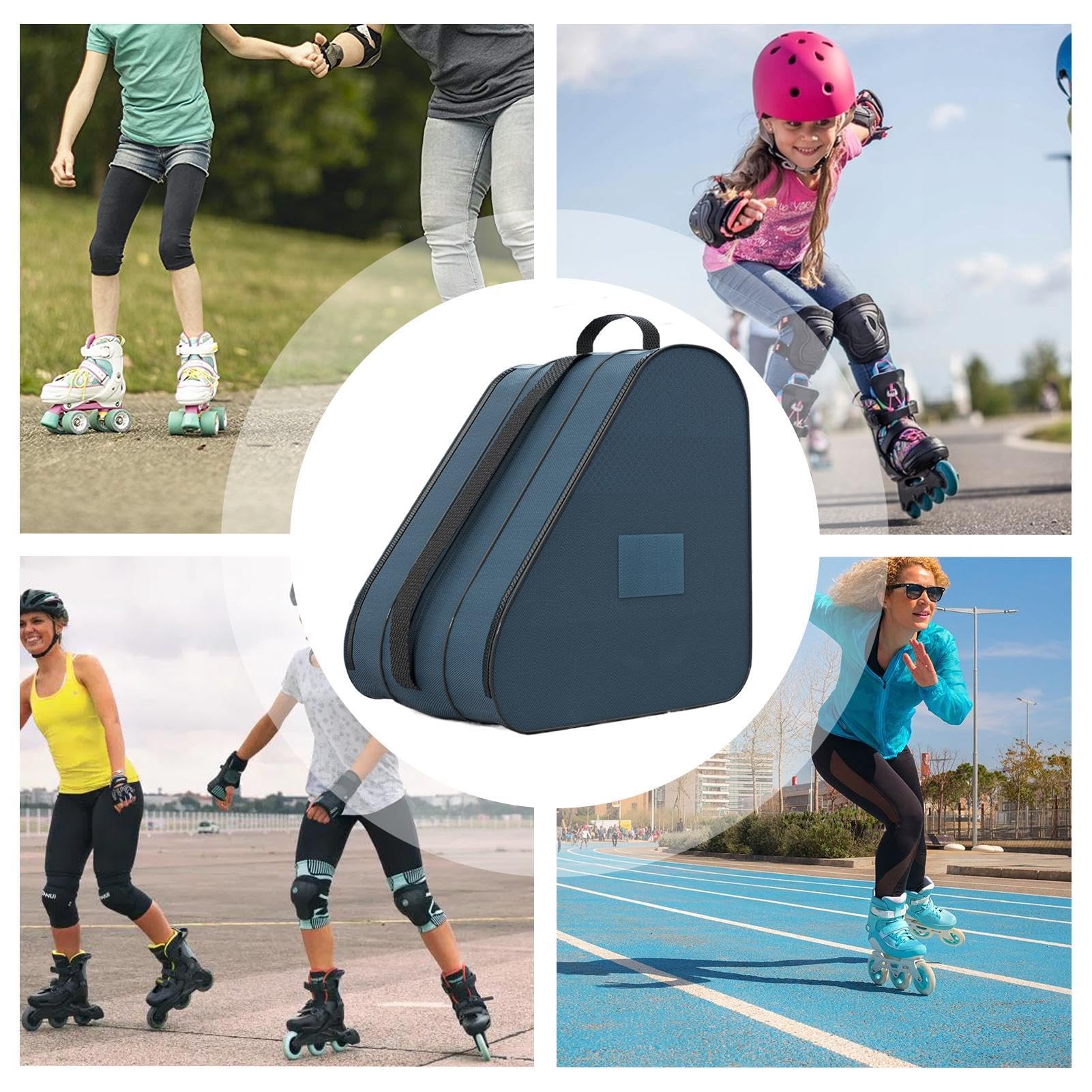 Sac De Transport Pour Patins à Glace Et Roller - Organisateur 3 Compartiments Pour Enfants