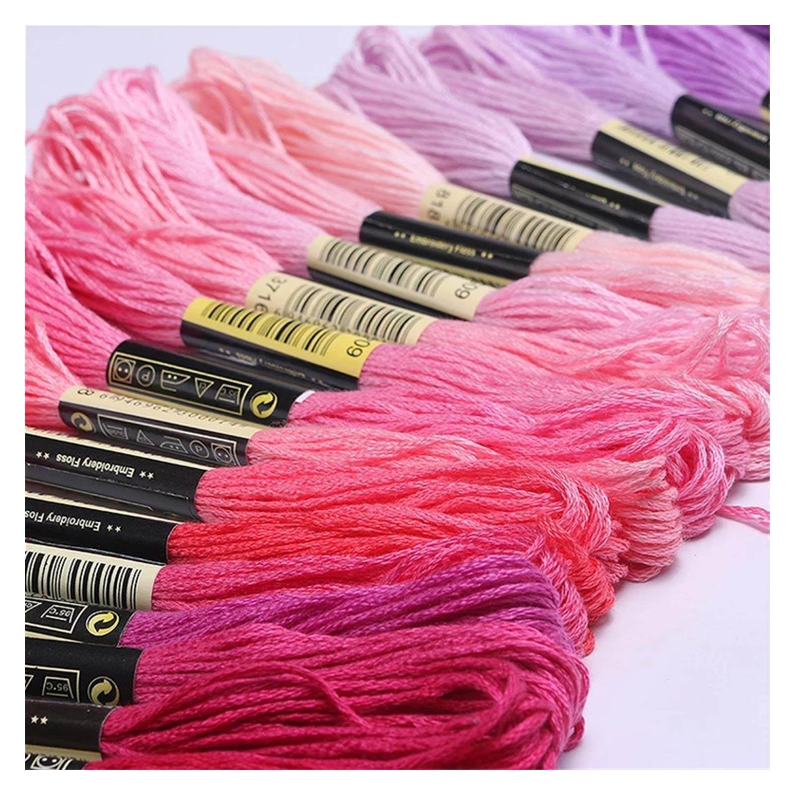 Fili da Ricamo 50/20/200/447Colors Ricamo Ricamo FAI DA TE Linea di seta Branch Fili Fili Filettatura Floss Floss Skein Stitch Thread Filettatura Strumenti per cucire ( Color : 150 random color )