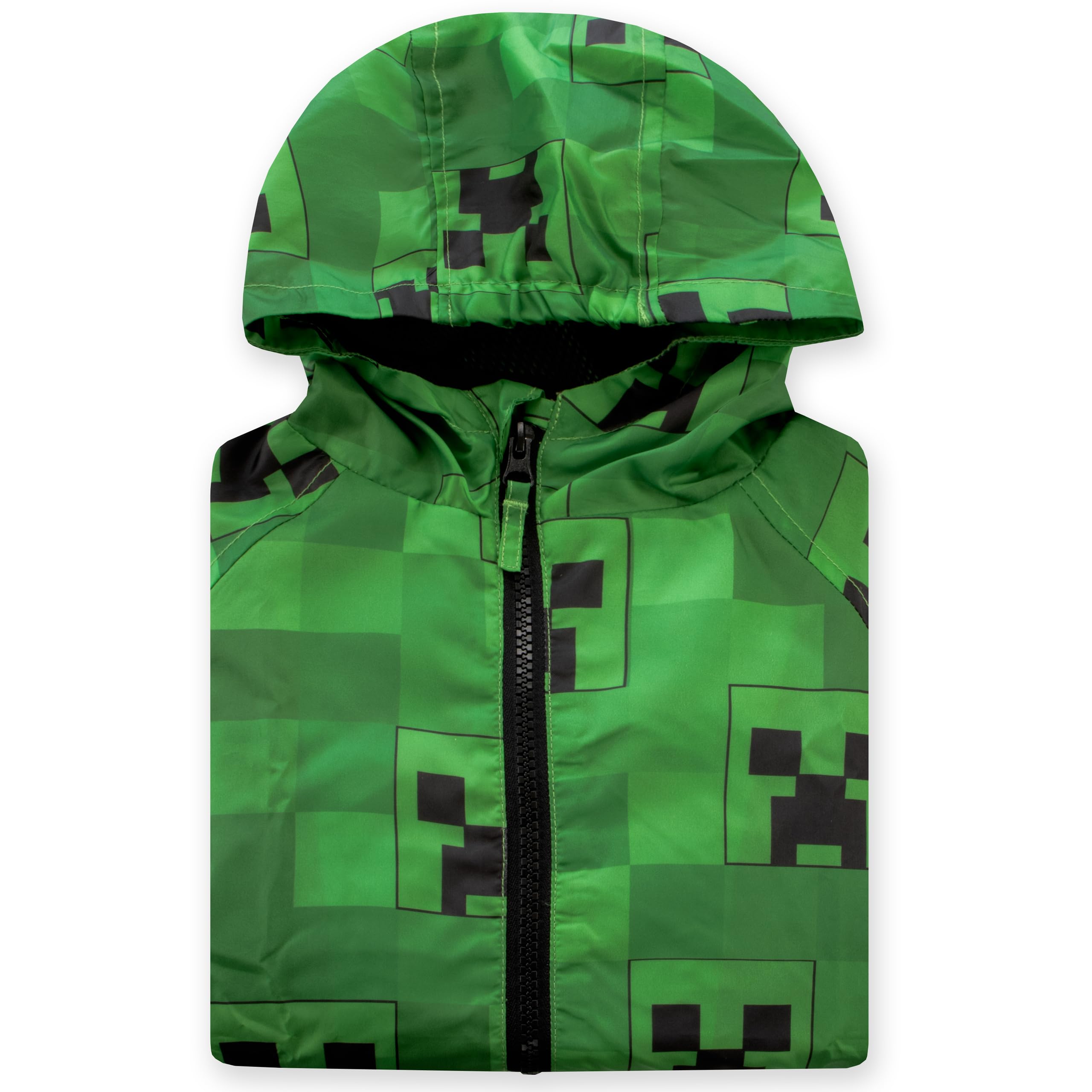 Minecraft Manteau Garcon Imperméable Enfant Creeper Veste