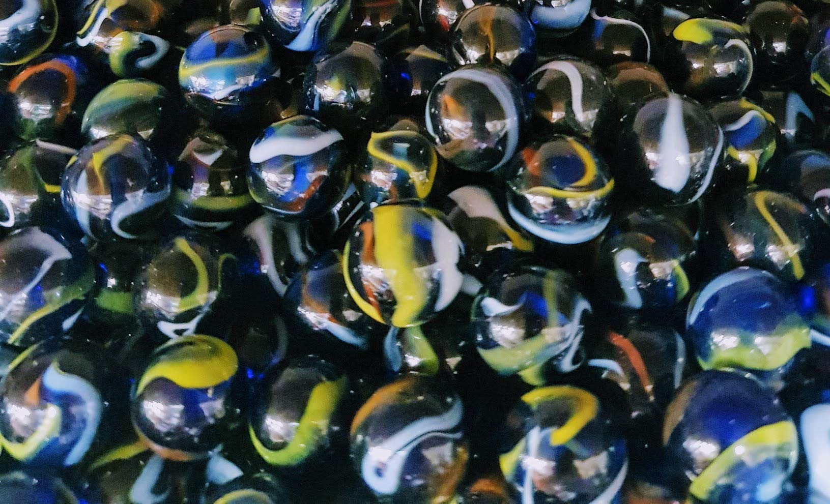 Mesbilles – 30 Billes En Verre Bleu Irisé 14 Mm – Lot En Filet Unique