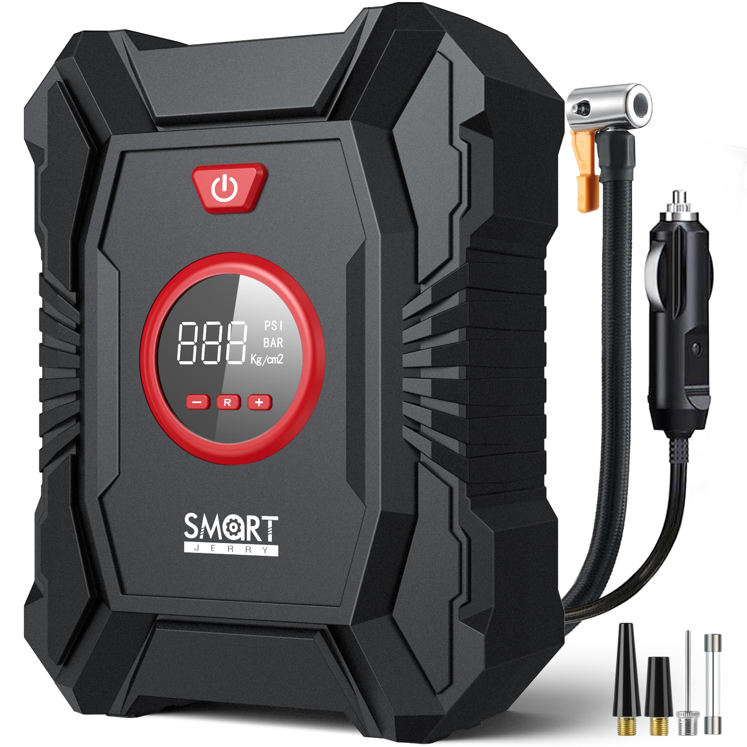 Portable Tire Inflator for Car, 12V Air Compressor, Max 100 PSI