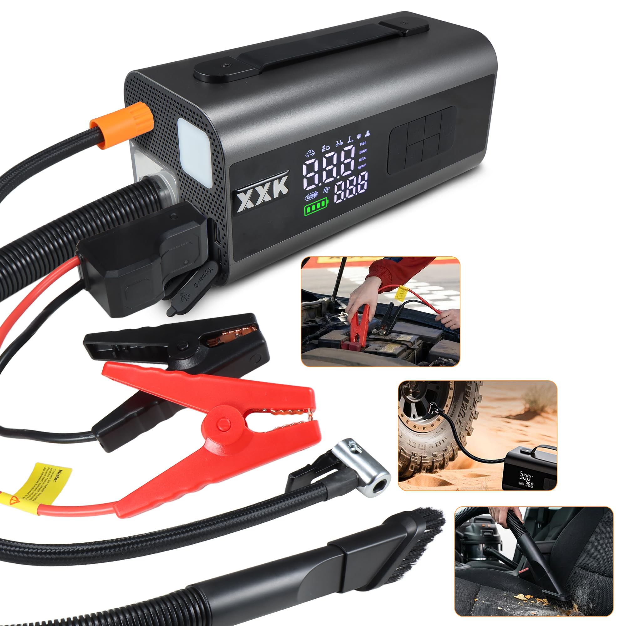 XXK Tire Inflator Portable Air Compressor