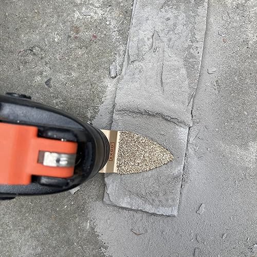 Miniatura 5 de XXGO Cuchillas multiherramienta oscilantes de carburo de dedo para mortero de lechada de grano, mampostería de hormigón XG401F