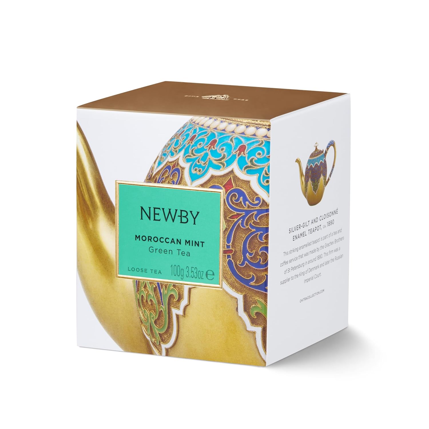 Moroccan Mint Heritage Green Tea by Newby Teas – 100 g Loose Leaf – Refreshing Mint & Green Tea Blend