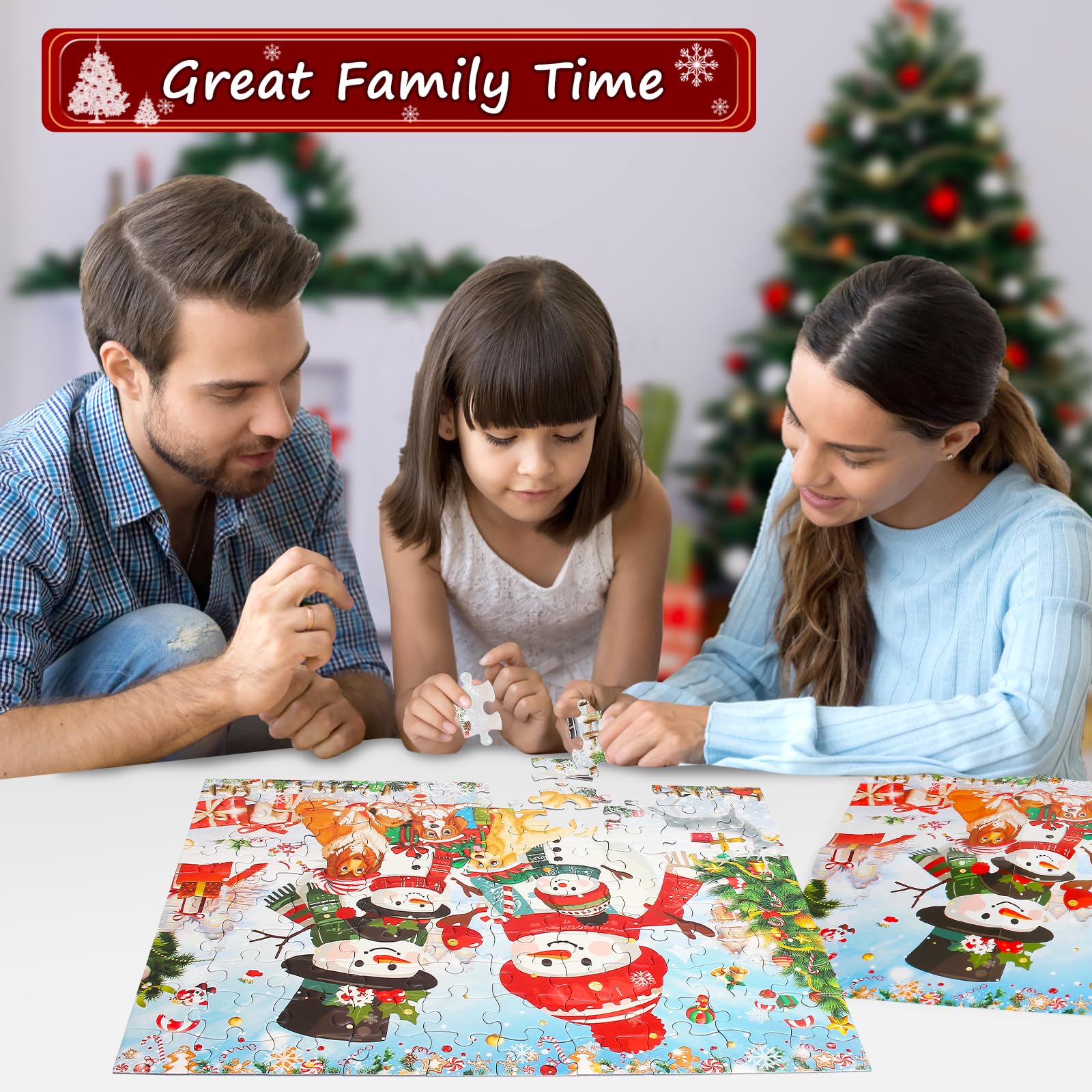 Amazon.com: Cooldele Christmas Jigsaw Puzzle, 100 Pieces