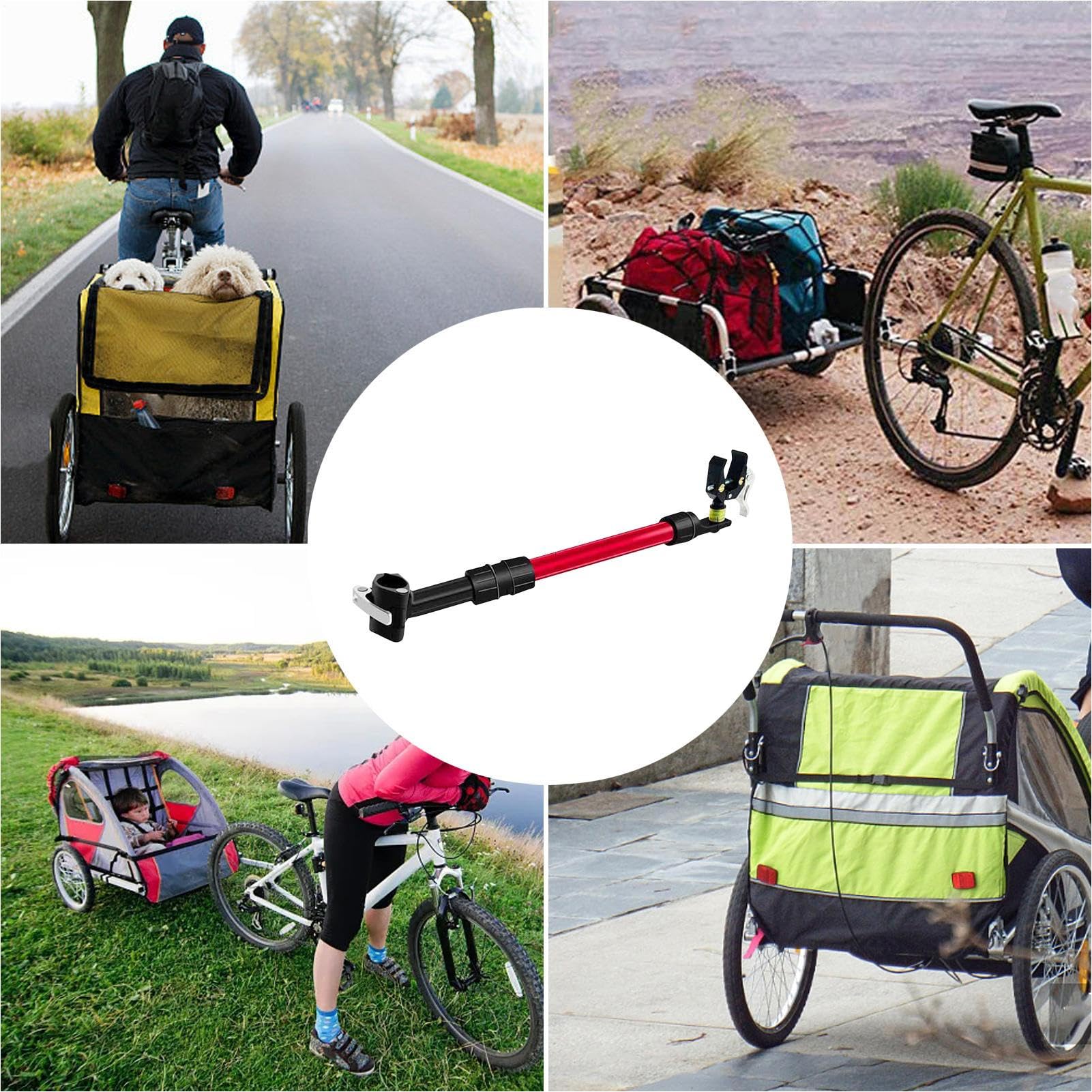 Befestigung für Fahrradanhänger, Transportzubehör für Roller | wetterfester Anschluss für Outdoor-Aktivitäten, Camping, Transport, Sport