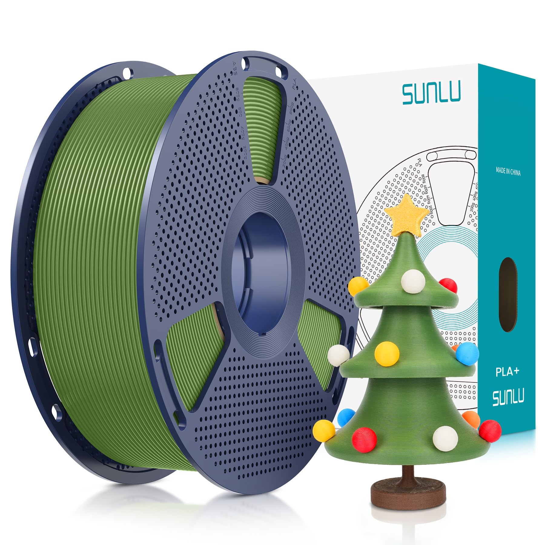 SUNLU PLA+ Filament 1.75mm, PLA Plus 3D Drucker Filament