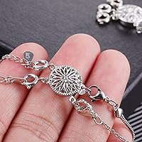 Vista 3 de ASH'S CHOICE Juego de 2 cierres para collares, oro y plata de 14 quilates, sin enredos, conector separador de collares, cierres para hacer pulseras