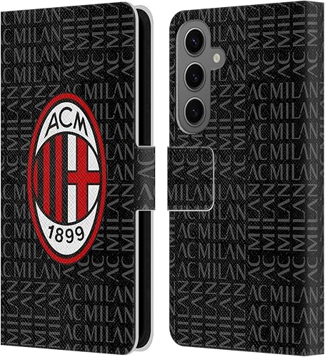 Vista 163 de Head Case Designs Funda de cuero con licencia oficial de AC Milan con diseño de camuflaje digital, compatible con Samsung Galaxy S22 Ultra 5G