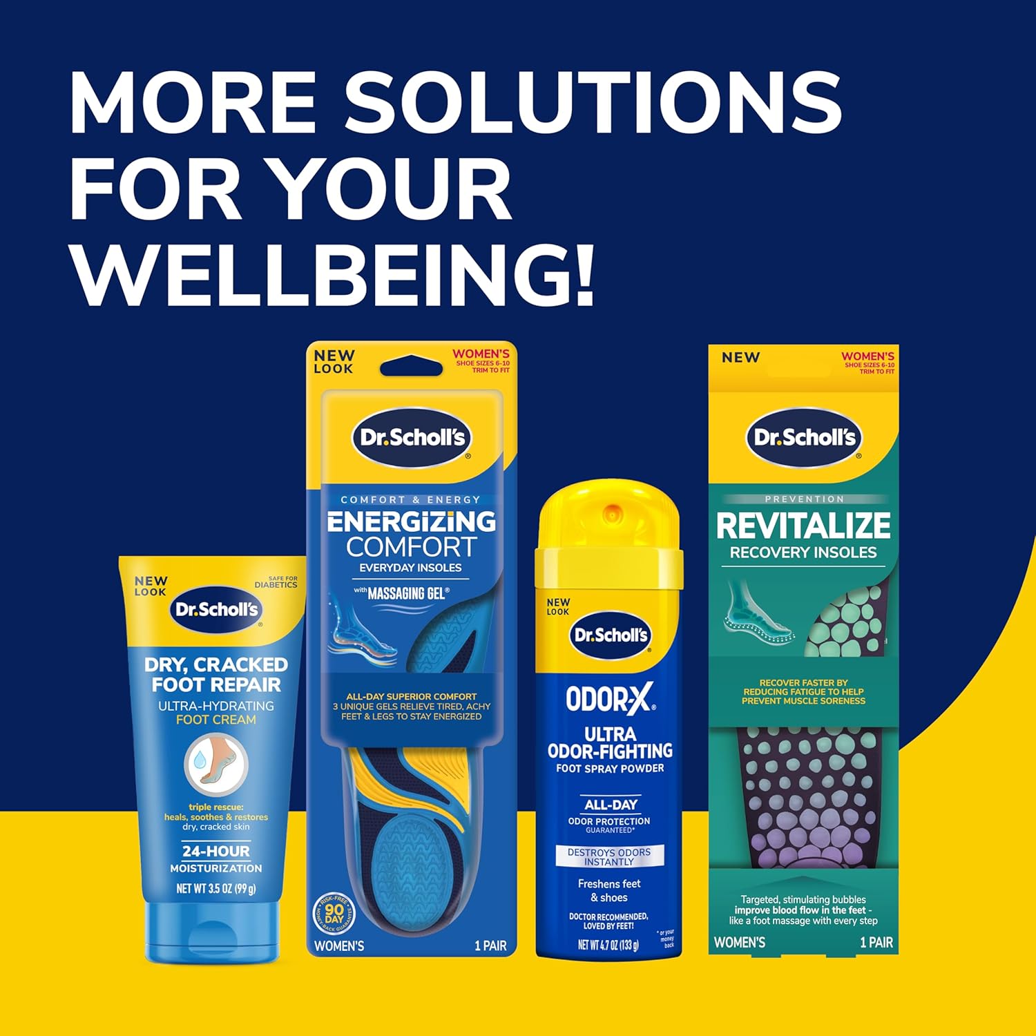 Dr. Scholl's Prevent Pain Protective Insoles, Protect Against Foot, Knee, Lower Back Pain, Promote Foot Health & Wellness, Trim to Fit Insert, Women Shoe Size 8-14, 1 Pair - Image 8