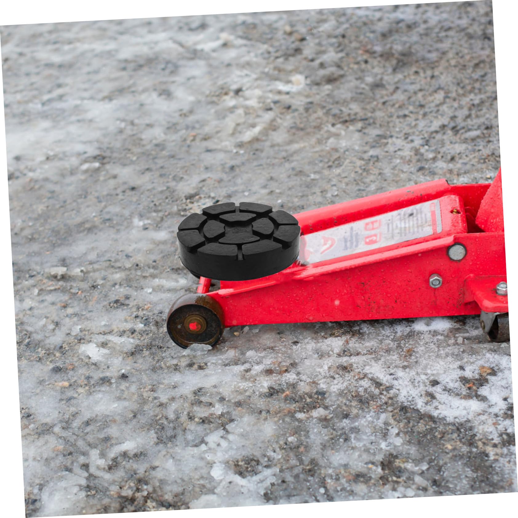 Generisch 4 Stück Gummiauflage Anheben Wagenheberständer Geschlitztes Klinkenpad Klemmschweißbuchsenadapter Jacking-Puck Buchse Liefern Hebebühne Für Bodenheber Klinkenpad-Adapter Black