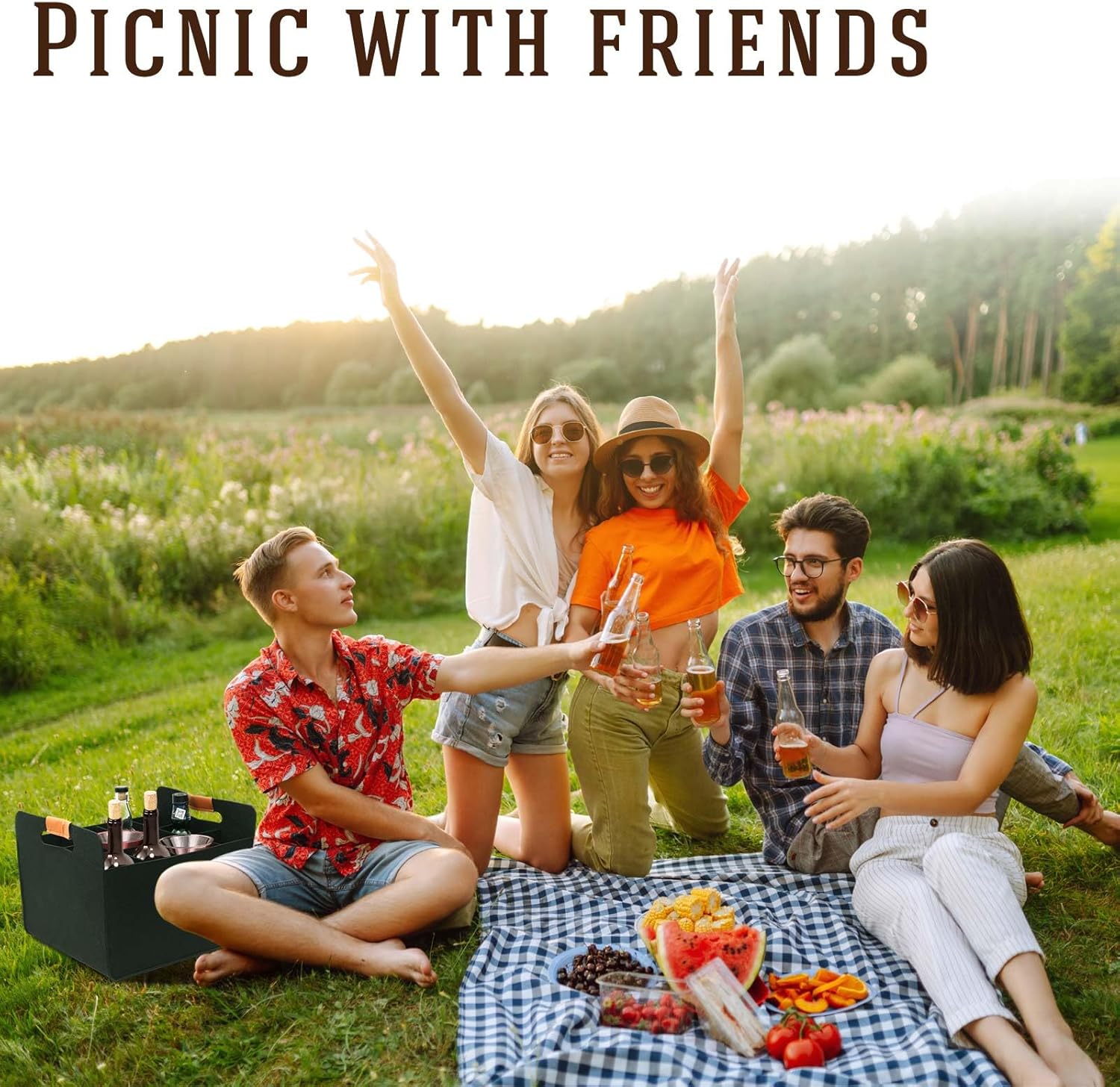 Windyun 8 Pcs 12 Bottle Wine Bottle Boxes for Moving Wine Carrier Tote with Reinforced Cardboard Set 14.5''x12.6''x10.63'' Reusable Felt Tote Bag with Handles Collapsible Ratafia Packing (Black)