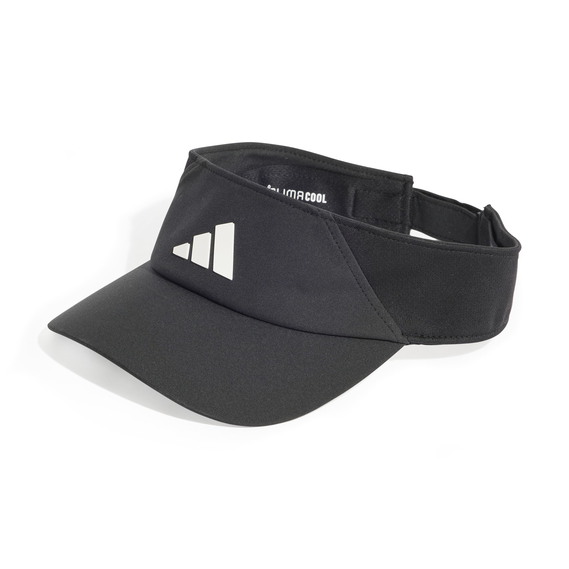 adidas Unisex Visor Climacool Hat, Black/White, L-XL