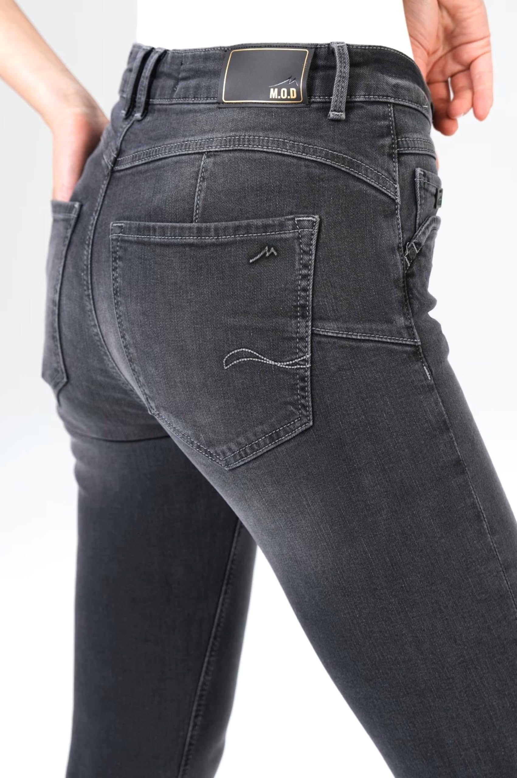 Miracle of Denim M.O.D Damen Jeans Elena Skinny Fit, Bequemer Stretch-Denim, Schlanke Passform