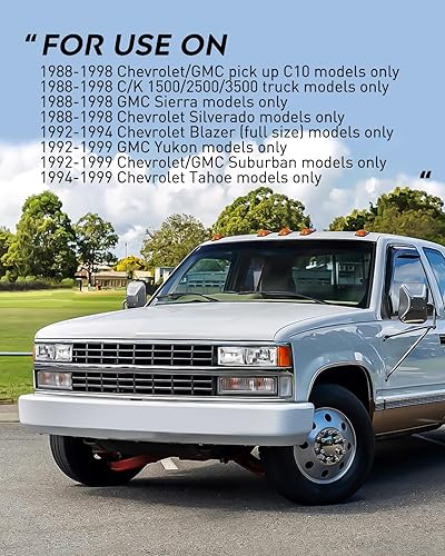 Miniatura 8 de Nilight Conjunto de faros delanteros compatible con 1988-1998 CK 150025003500 GMC Sierra 1992-1994 Blazer Yukon 1994-1999 Tahoe Pickup Truck carcasa