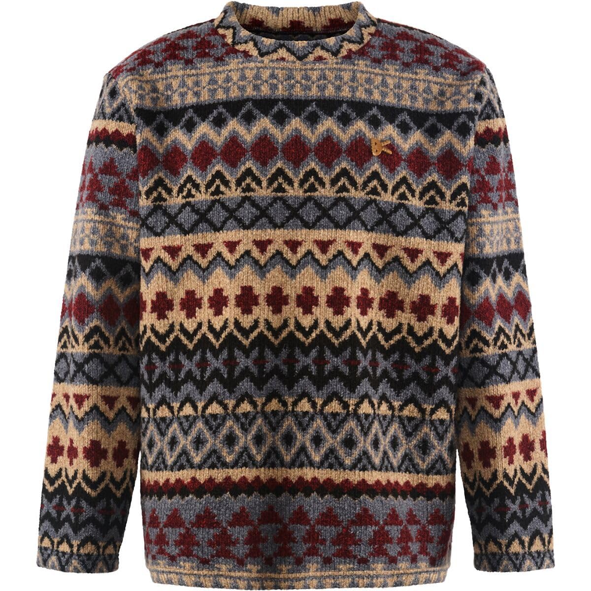 Jacquard Knit Crew Neck, Fair Isle