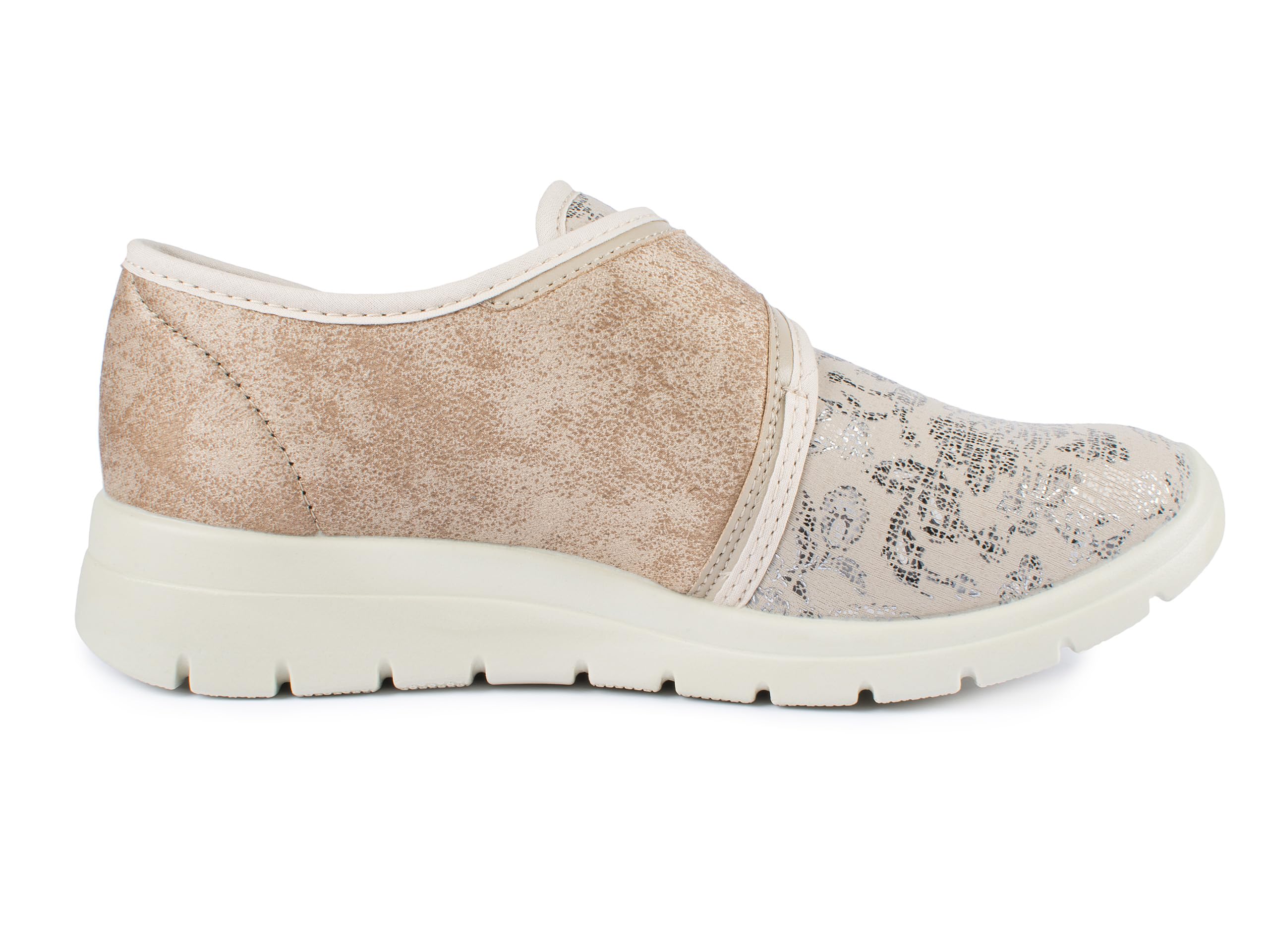 Aerosoft Damen Klett-Halbschuh Stretch 19 Weite G-H Wechselfußbett rutschhemmend