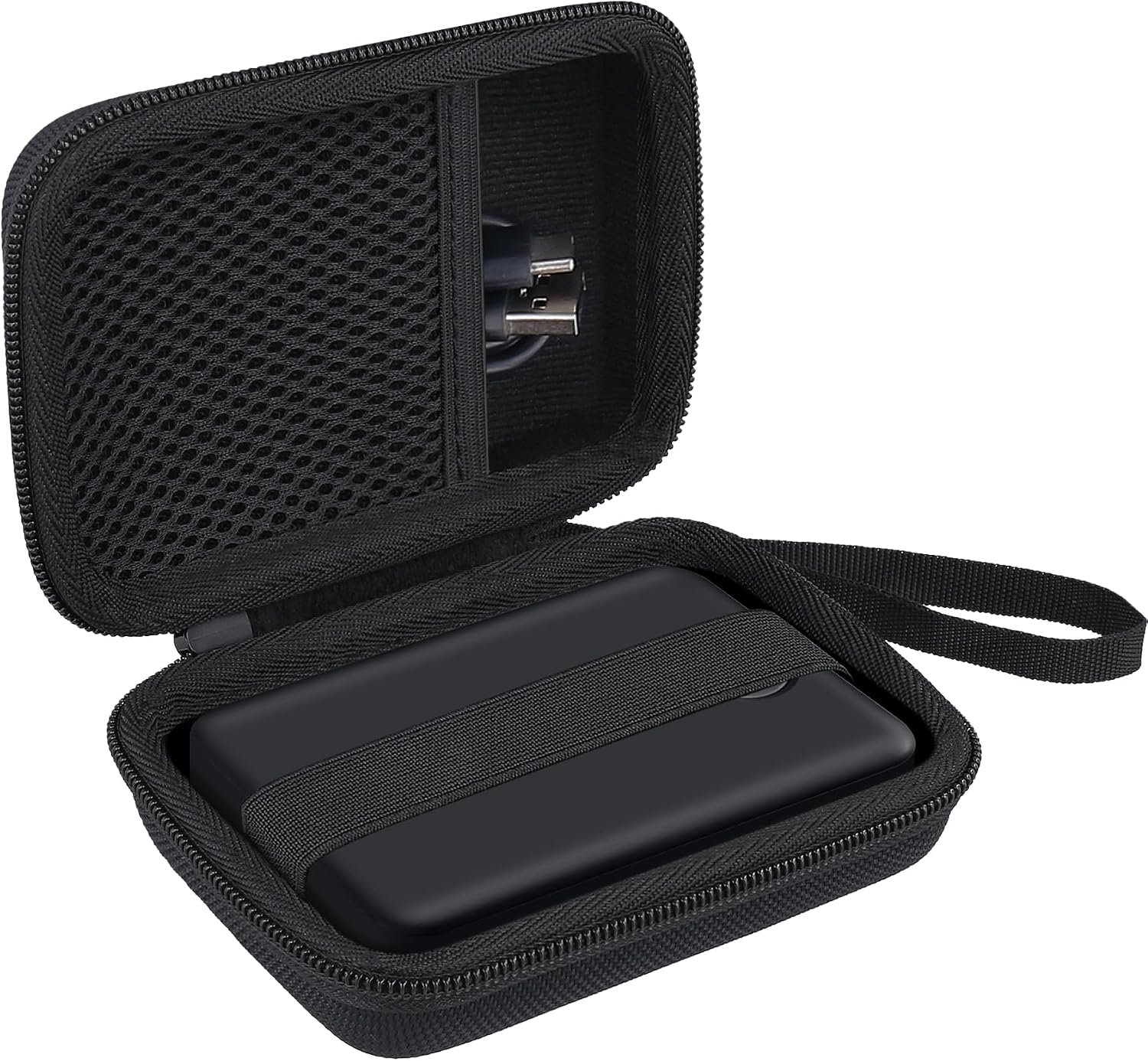 khanka Hard Case for IGGPBB Portable Charger 50000mAh Power Bank,Portable Phone Charger with 2 Built in Cables,22.5W (Case Only). Black
