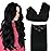 GOO GOO Clip in Hair Extensions Real Human Hair, Remy Human Hair Extensions Clip ins for Women, Natural Human Hair, 18inch 120g 7Pcs, 1 Jet black