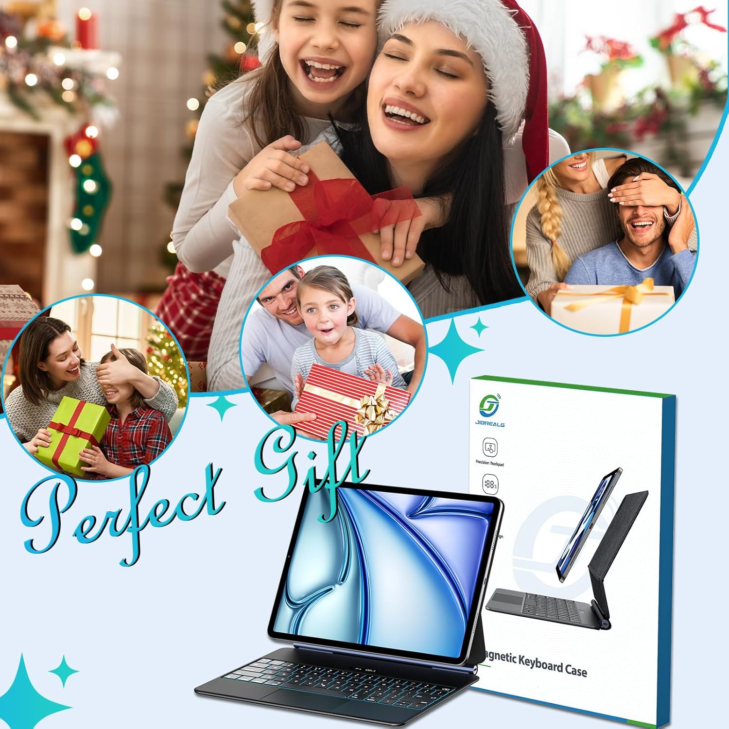 Keyboard Case for iPad Pro 11 Inch (M4 2024 / M5 2025), Ultra-Slim Magic Keyboard with Multi-Touch Trackpad, 7 Colors Backlight, Smart Keyboard for iPad Pro 11 Inch, Black - Image 9