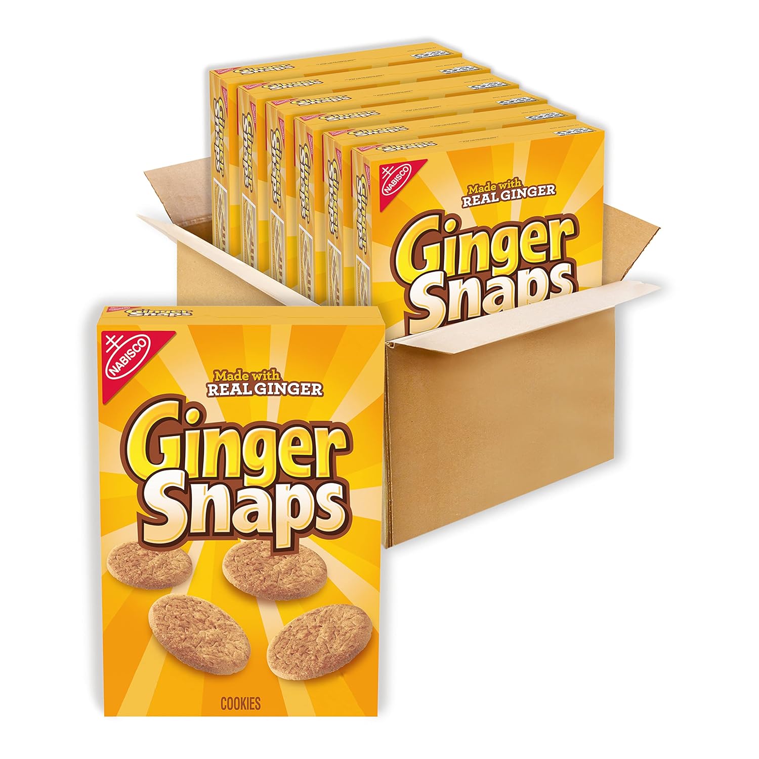 Delicious Ginger Snaps Cookies, 6 Boxes, 16 oz Each in Nepal at NPR 10642, Rating 5