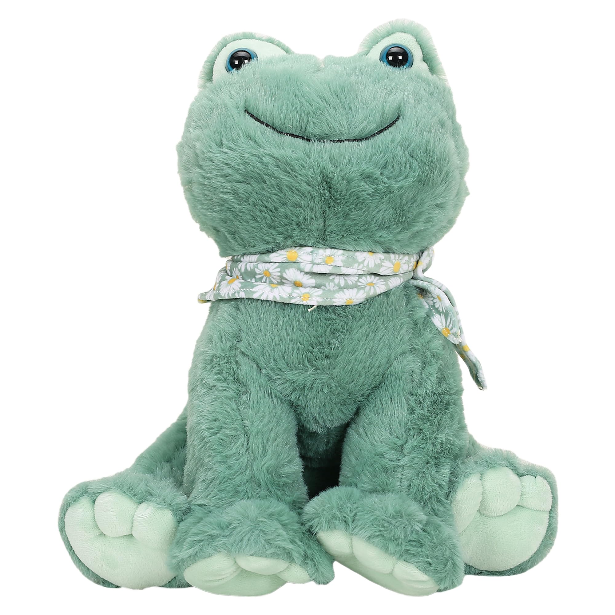 Furry Pal 12 Inch Premium and Super Soft Introducing The Enchanting Frog Sitting Plush Toy