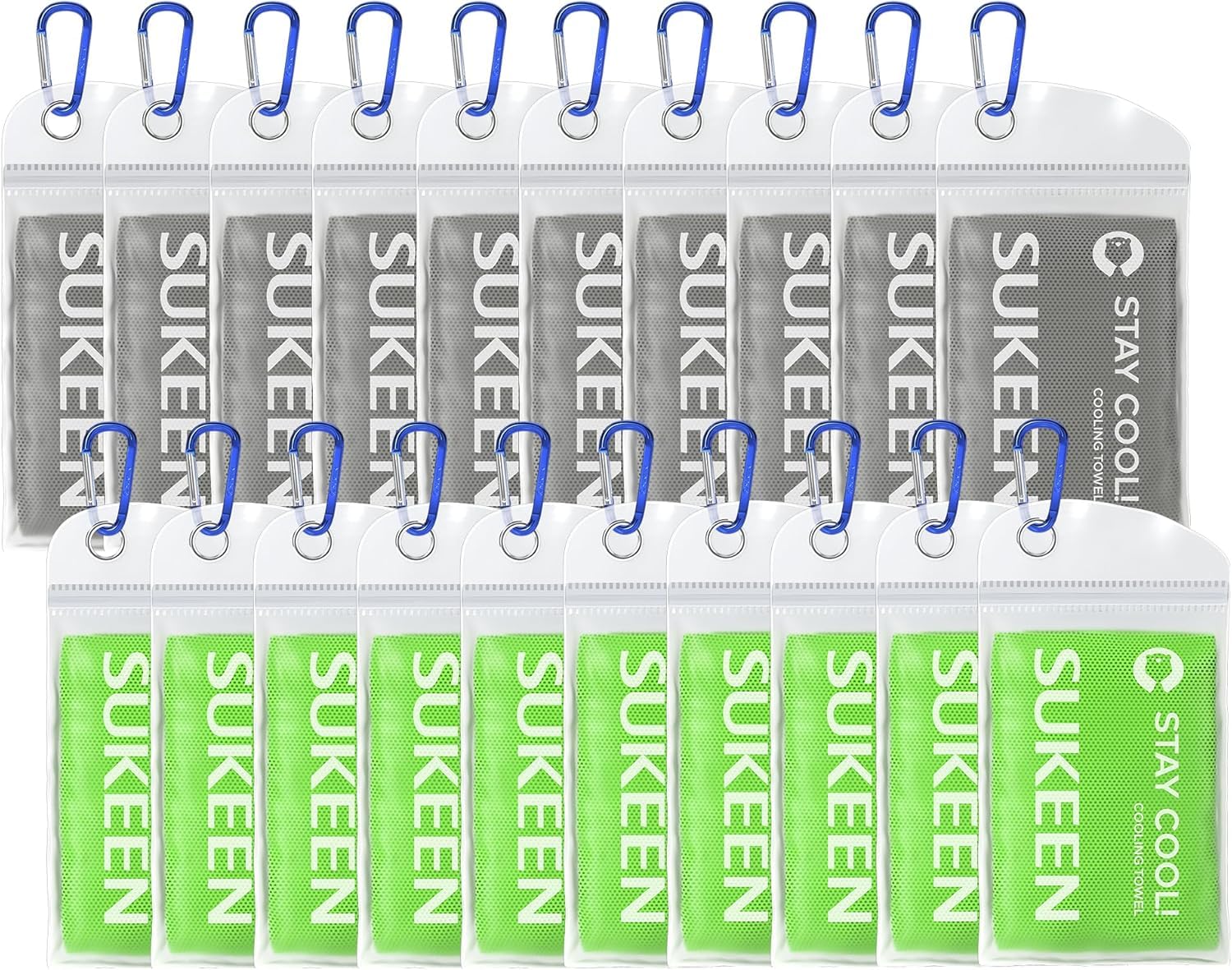 Serviettes rafraîchissantes pour le cou visage chaleur Sukeen 20