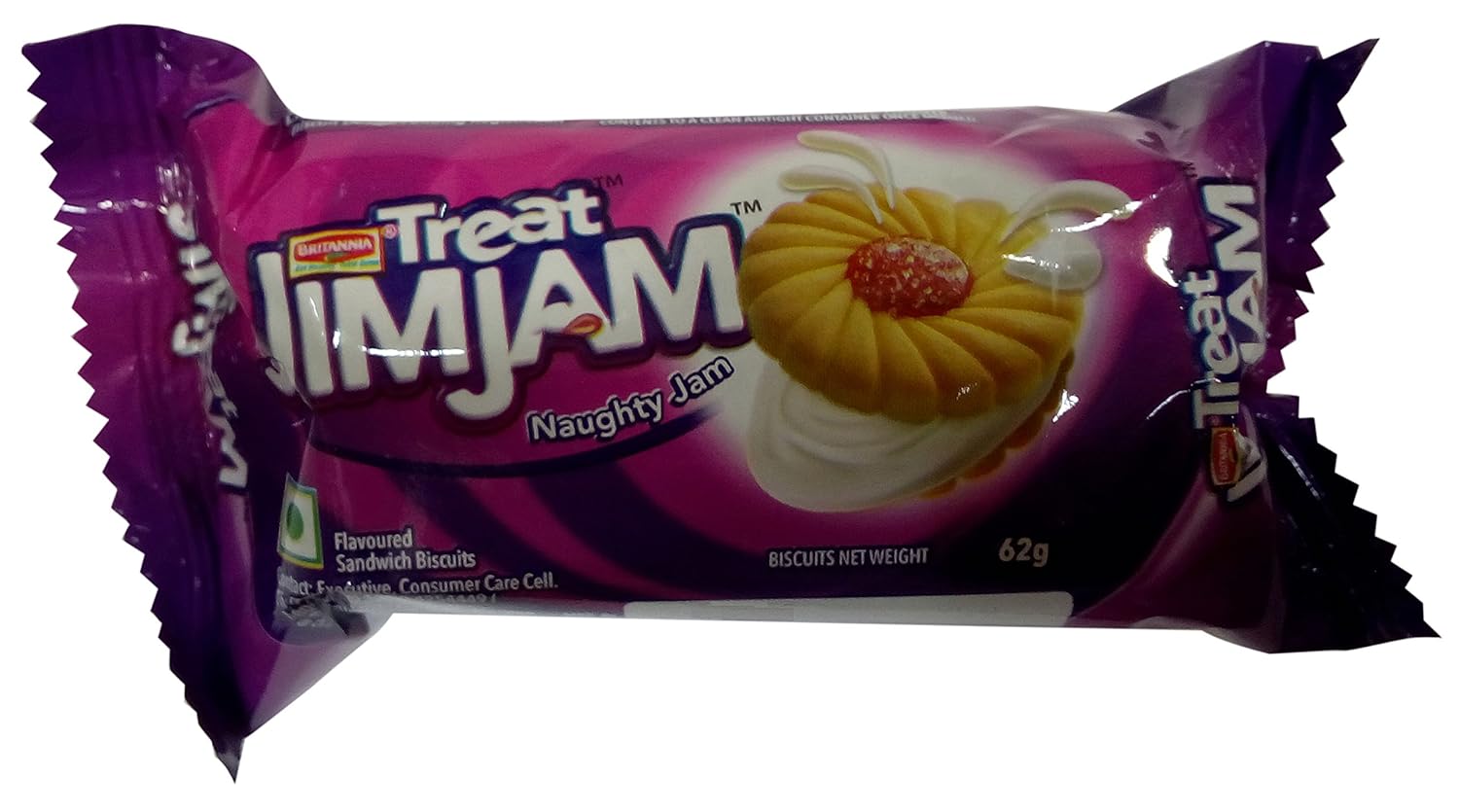 Britannia Treat Jim Jam Sandwich Biscuits, 62g Pack Amazon.in