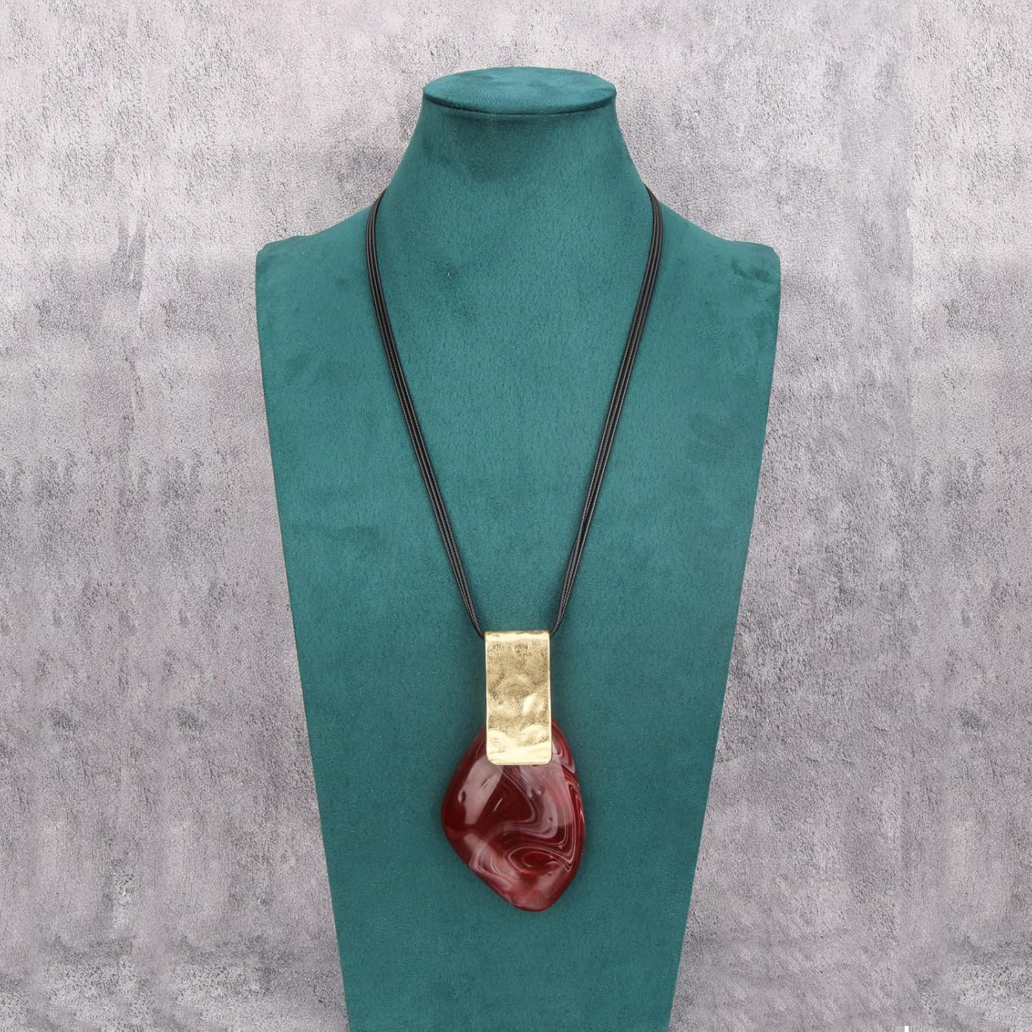 Leather Long Necklaces for Women Chunky Necklaces Boho Retro Pendant Necklace Adjustable Rope Women's Jewelry - Image 7