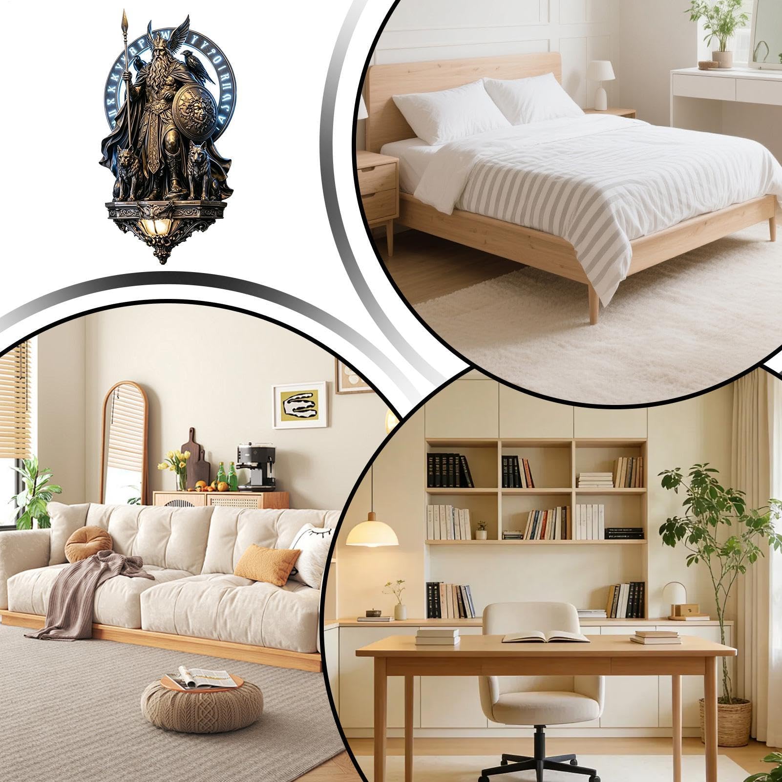 Lampada da parete gotica | Lampada da camera con angelo – Decorazione da parete Luci notturne | per i proprietari di abitazioni, soggiorno, camera da letto, studio, dormitorio, appartamento