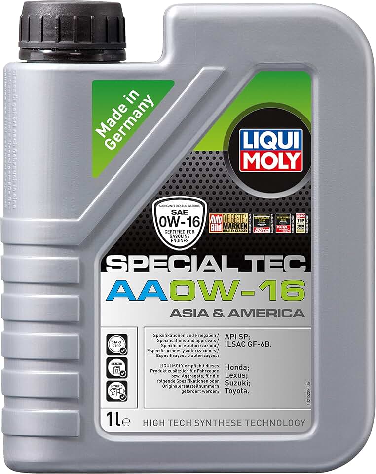 Liqui Moly 21326 Motor a gasolina para Honda/Lexus/Suzuki/Toyota, 1L, 6 peças