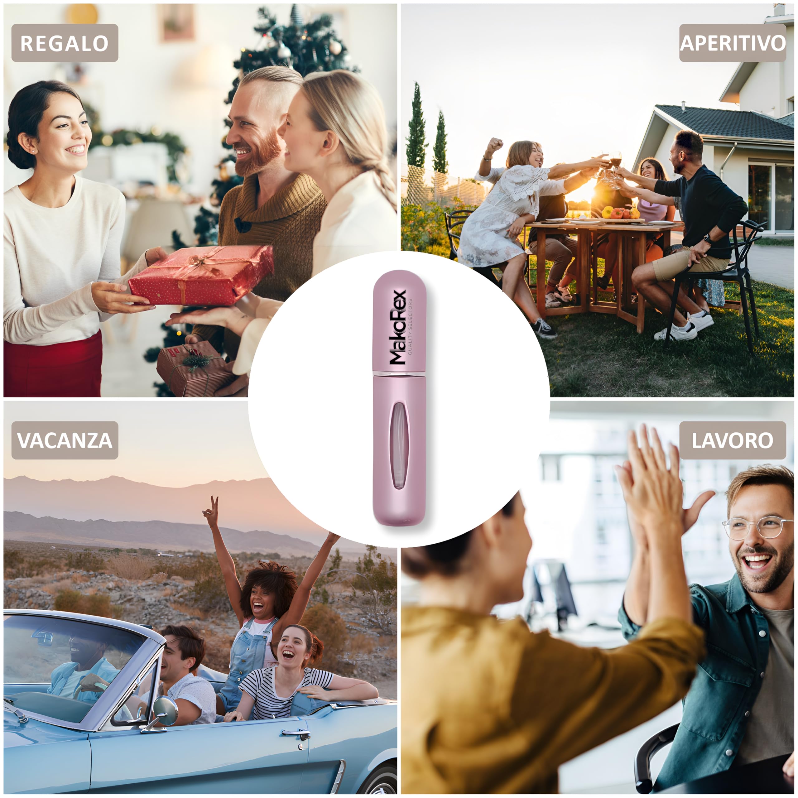 Yo.dey.ma Adriana Profumo Donna Offerta Eau de Parfum 100 ml con Note di Ribes Nero e Rose - Idee Regalo Donna incluso MakoRex Spruzzino Nebulizzatore Portaprofumo da Viaggio Ricaricabile da 5 ml Rosa