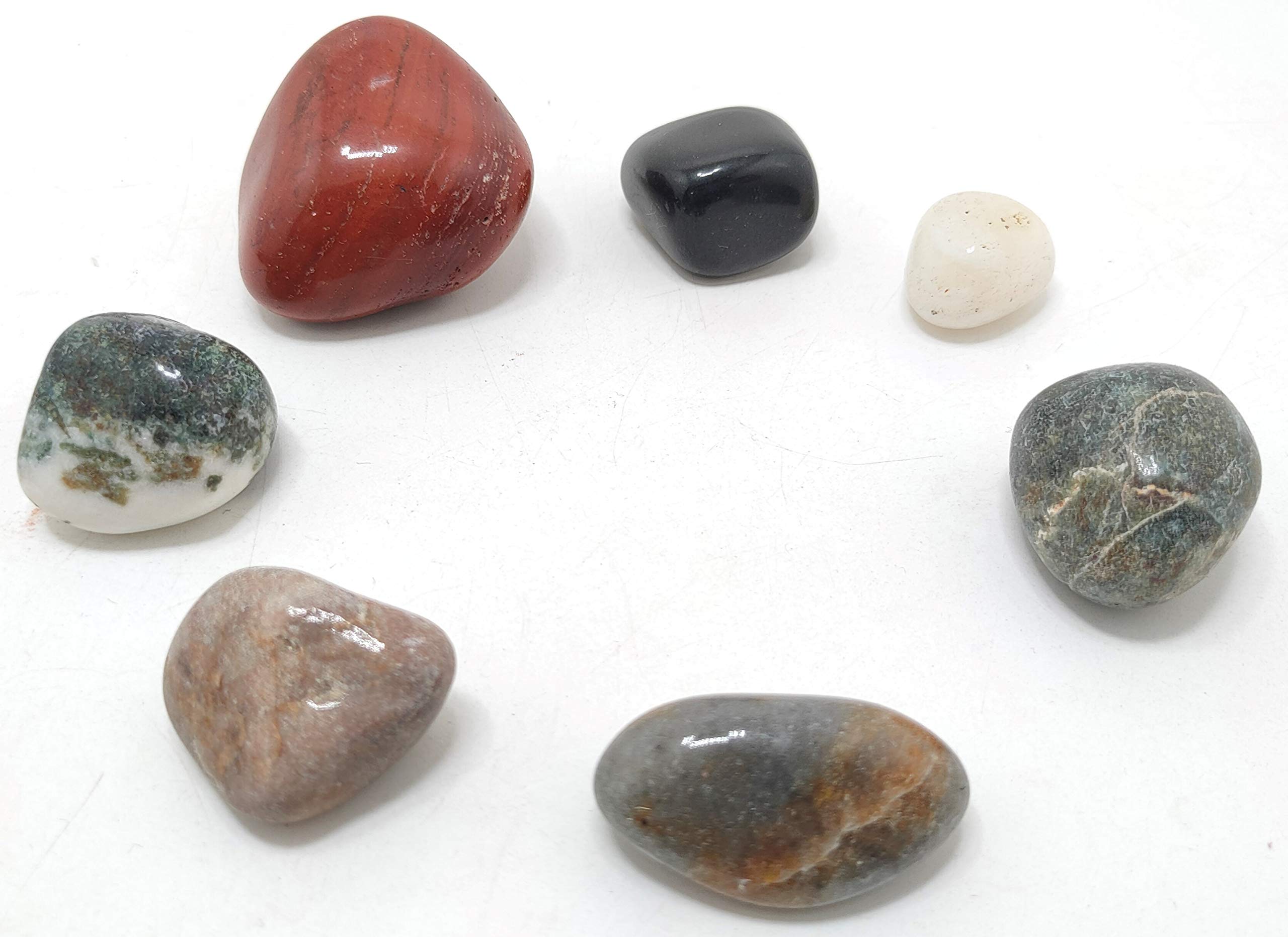 Misha Decorative Stones for Vase Filler or Pebbles for Home Decor/Decorative Capsule Pebbles/Glass Pebbles/gravels/Stone/Beads for Aquarium, Table, vase, Fountain (Mutli, 950) 1