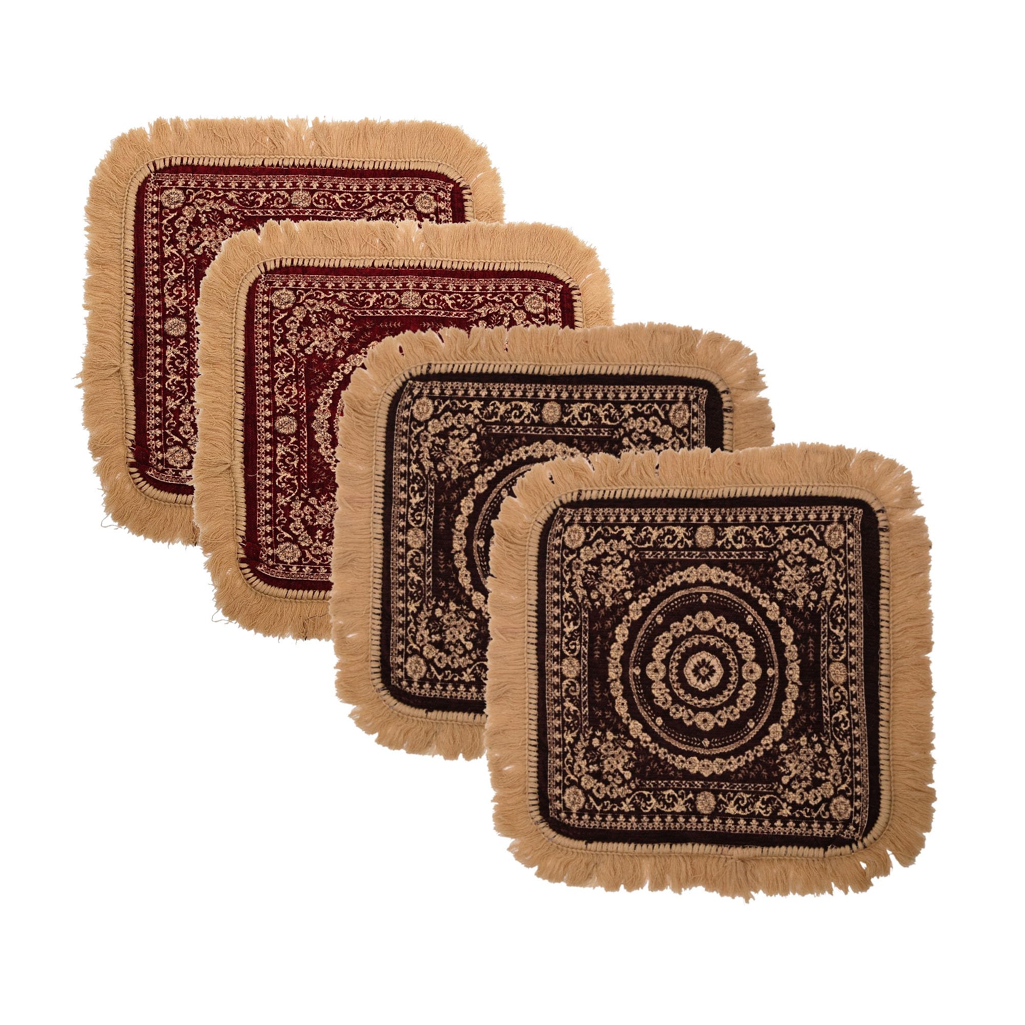 Velvet Pooja Mats - 6 Pack for Meditation & Home -15